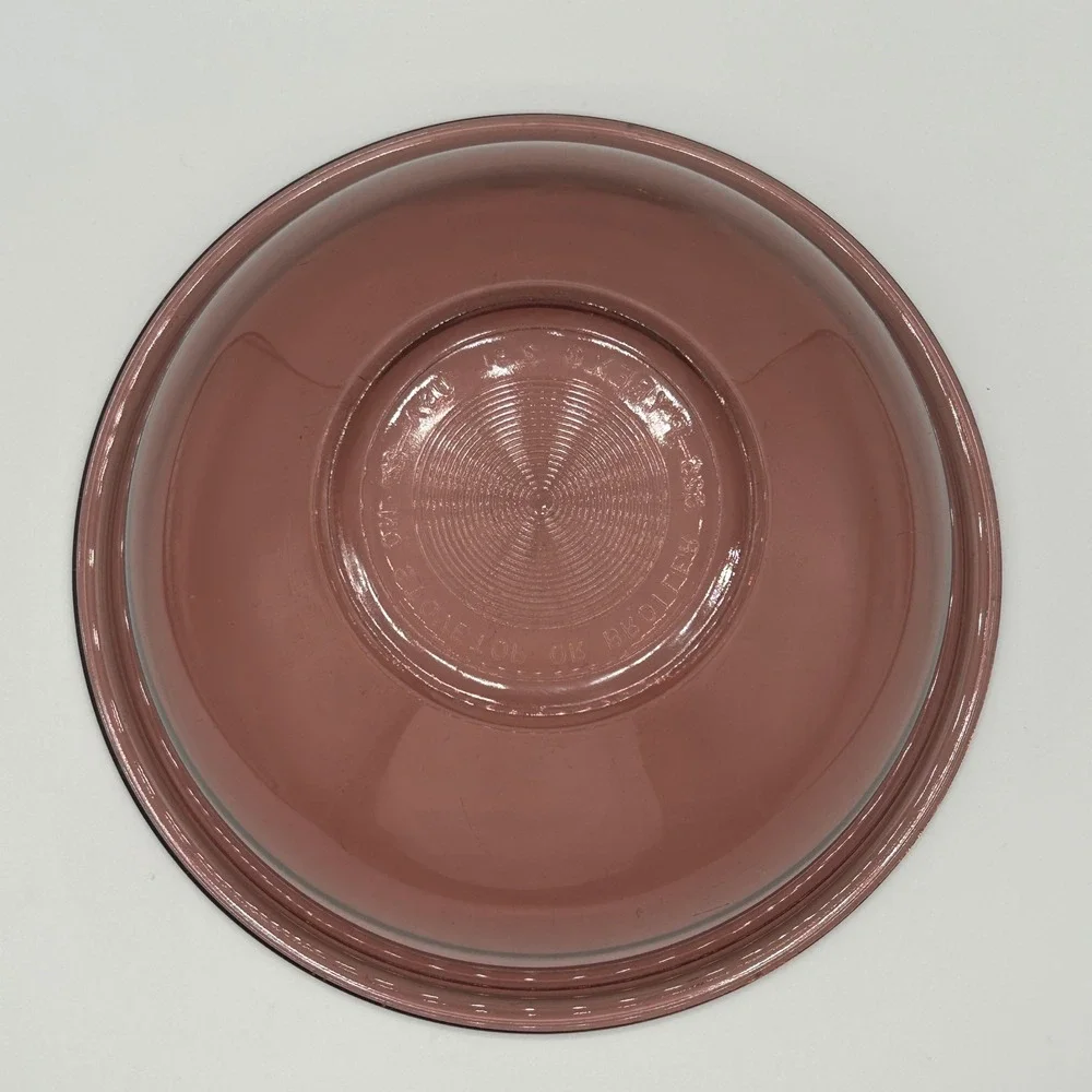 Vintage Pyrex Cranberry Glass Mixing Bowl‎ 2.5L #325 USA Made Kitchen